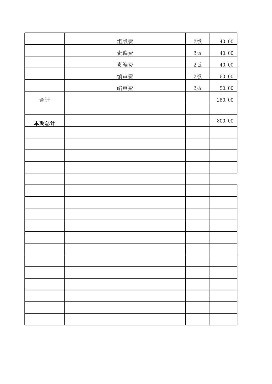 表格模板-师大报稿费统计表 精品.xls_第3页