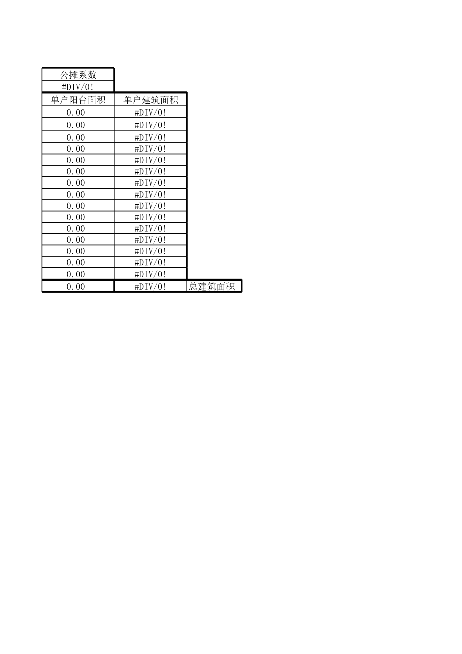 表格模板-房地产建筑面积计算公式表 精品.xls_第2页