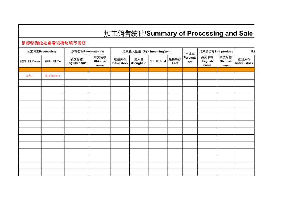 表格模板-有机棉产品信息统计表 精品.xls_第1页