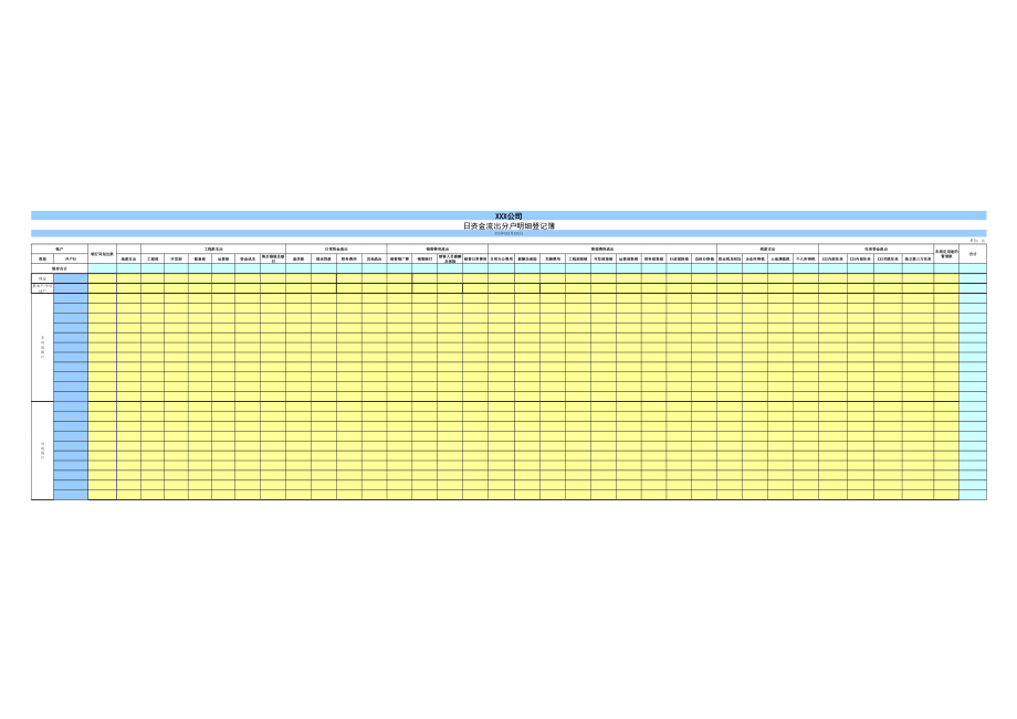 表格模板-适用于各类型企业的资金日报表 精品.xls_第2页
