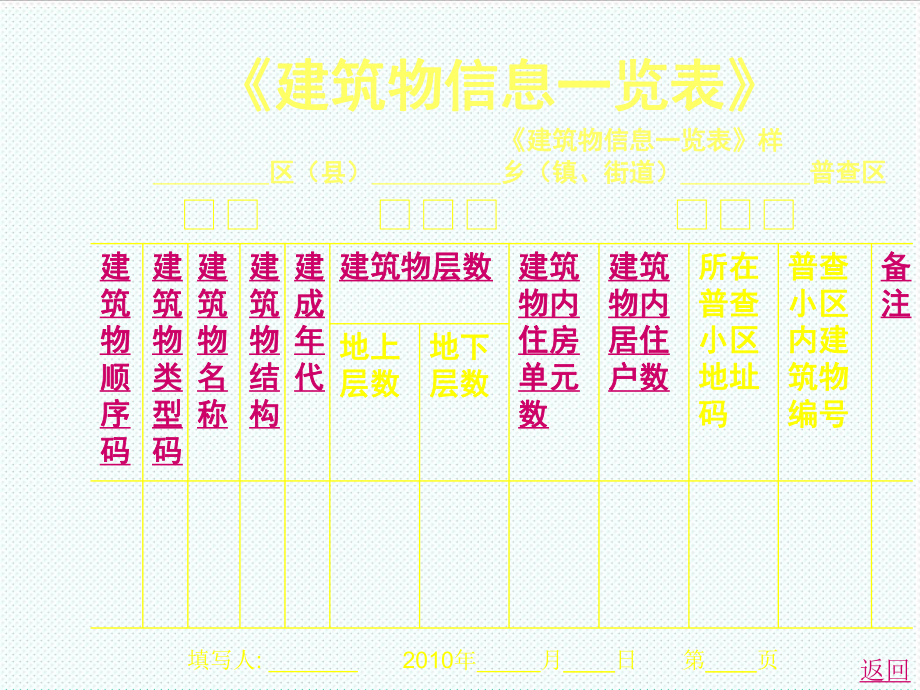 表格模板-建筑物信息一览表 精品.ppt_第2页