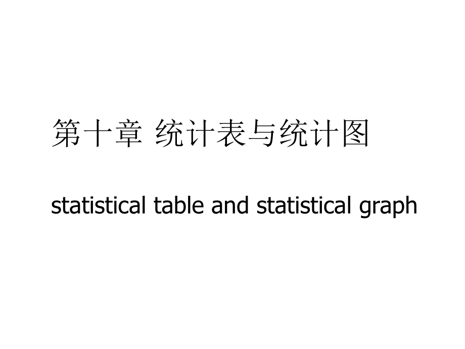 表格模板-第10章统计表与统计图改 精品.ppt_第1页