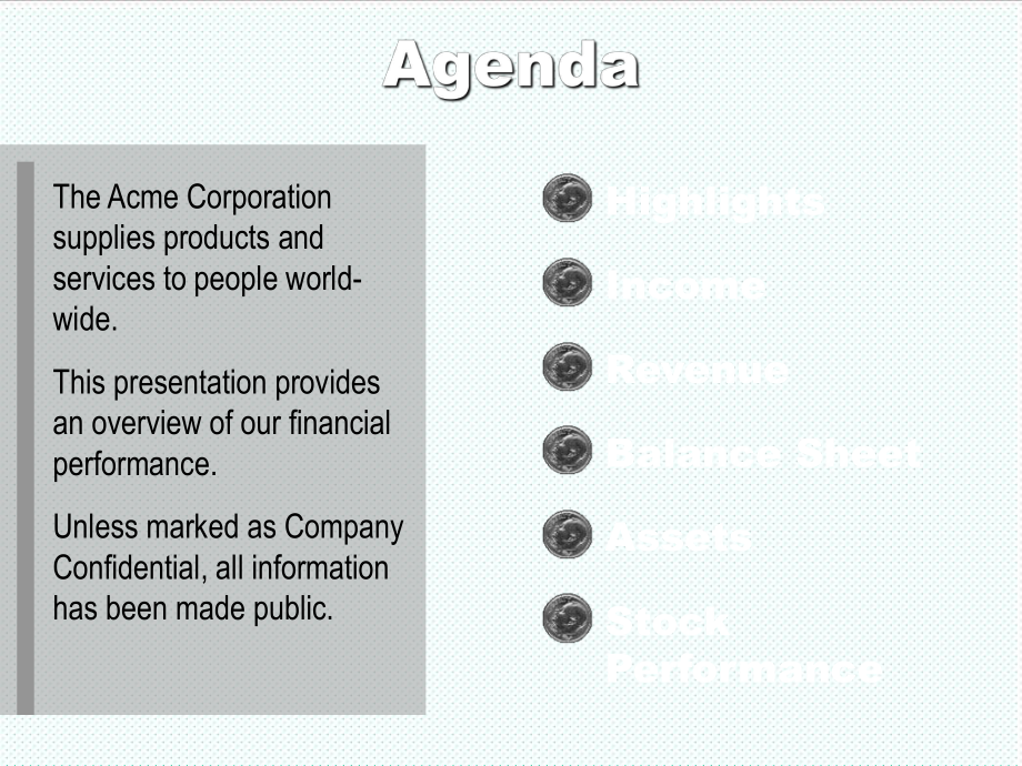 表格模板-管理表格financialperformance 精品.ppt_第2页