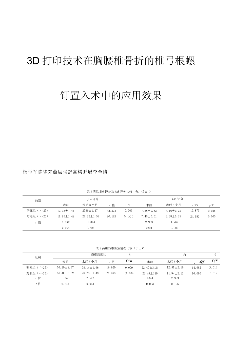 3D打印技术在胸腰椎骨折的椎弓根螺钉置入术中的应用效果.docx_第1页