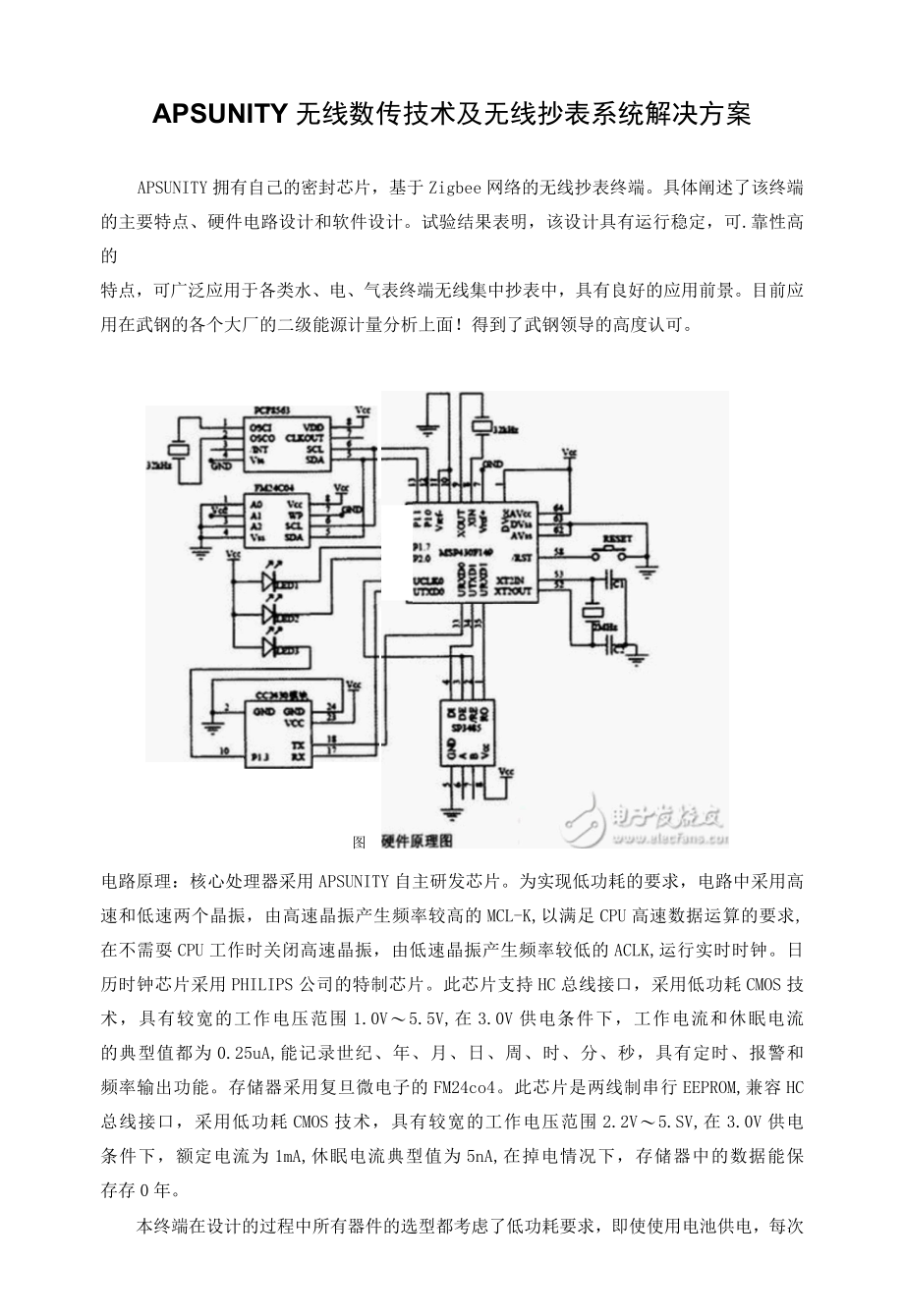 APSUNITY无线数传技术及无线抄表系统解决方案.docx_第1页