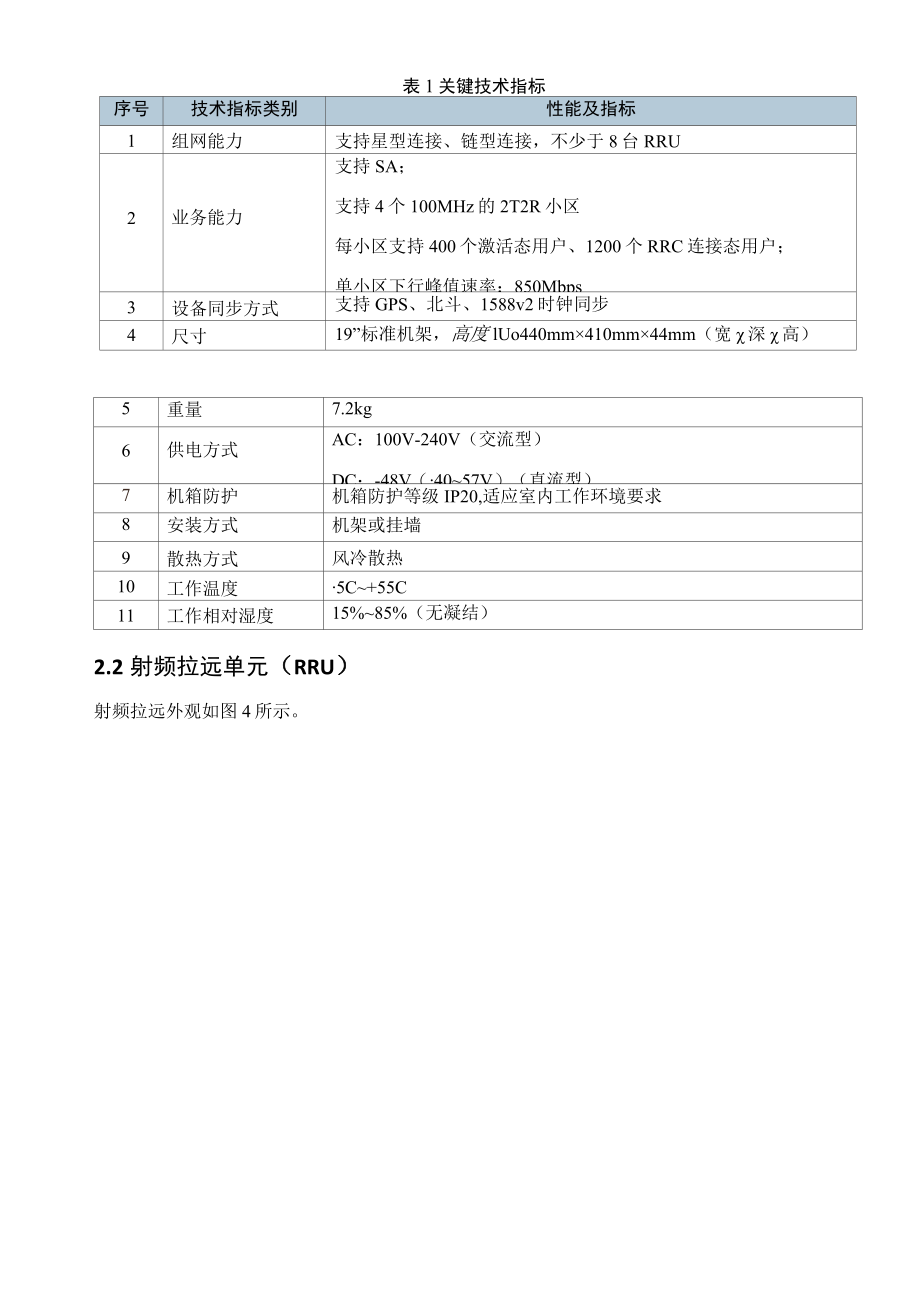 5G 大功率基站技术规格书手册.docx_第3页