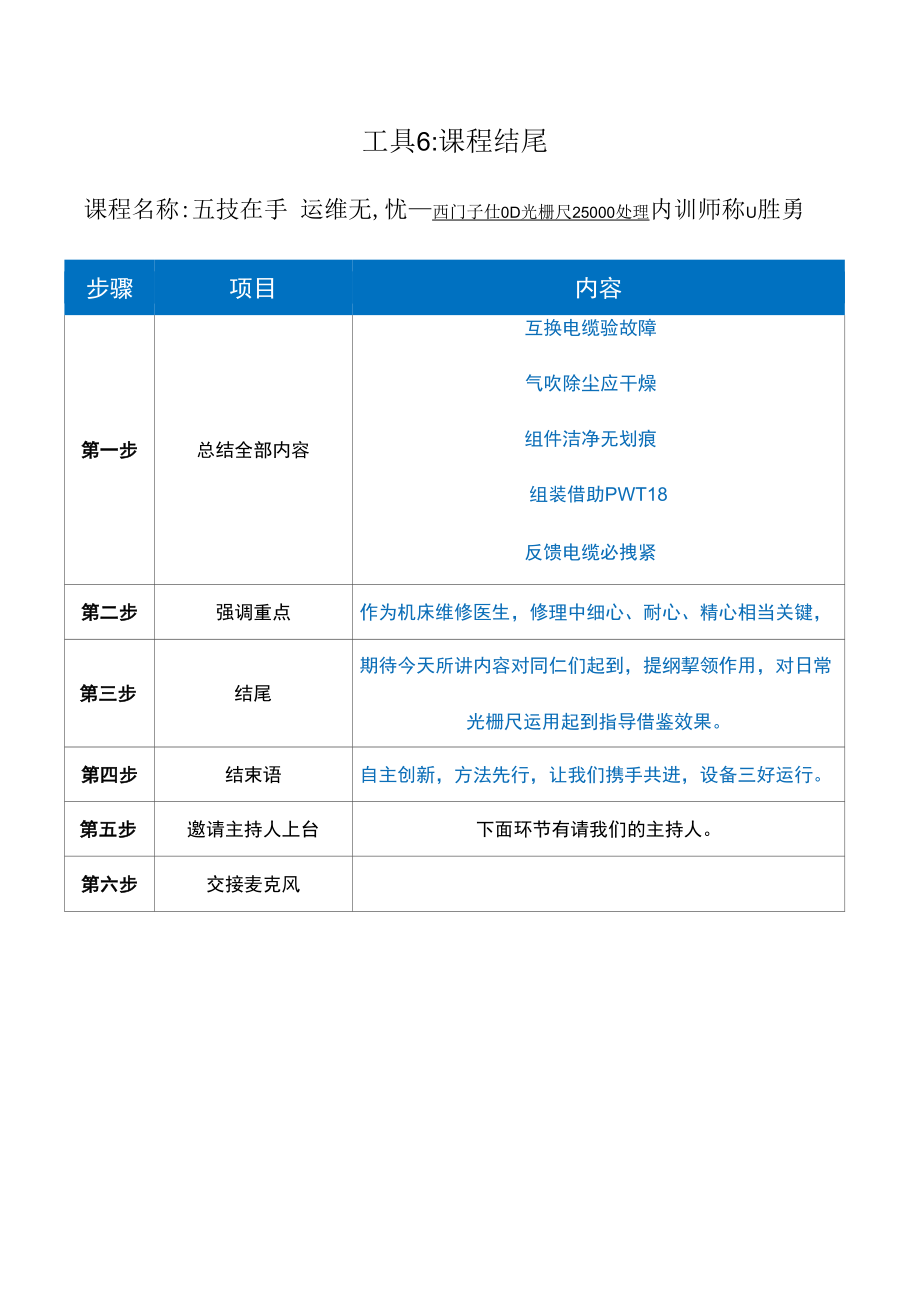 光栅尺故障处理解析的工具6：课程结尾.docx_第1页