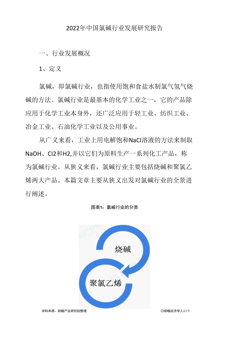 2022年中国氯碱行业发展研究报告.docx_第1页