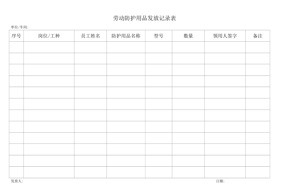 6、劳动防护用品采购发放台账.docx_第3页