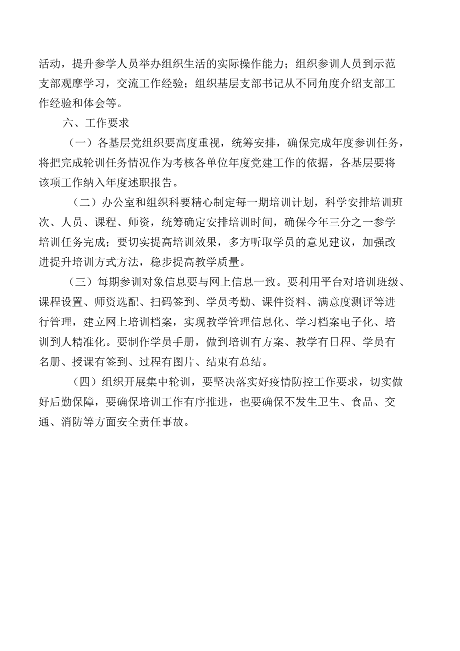 基层支部书记轮训实施方案.docx_第2页