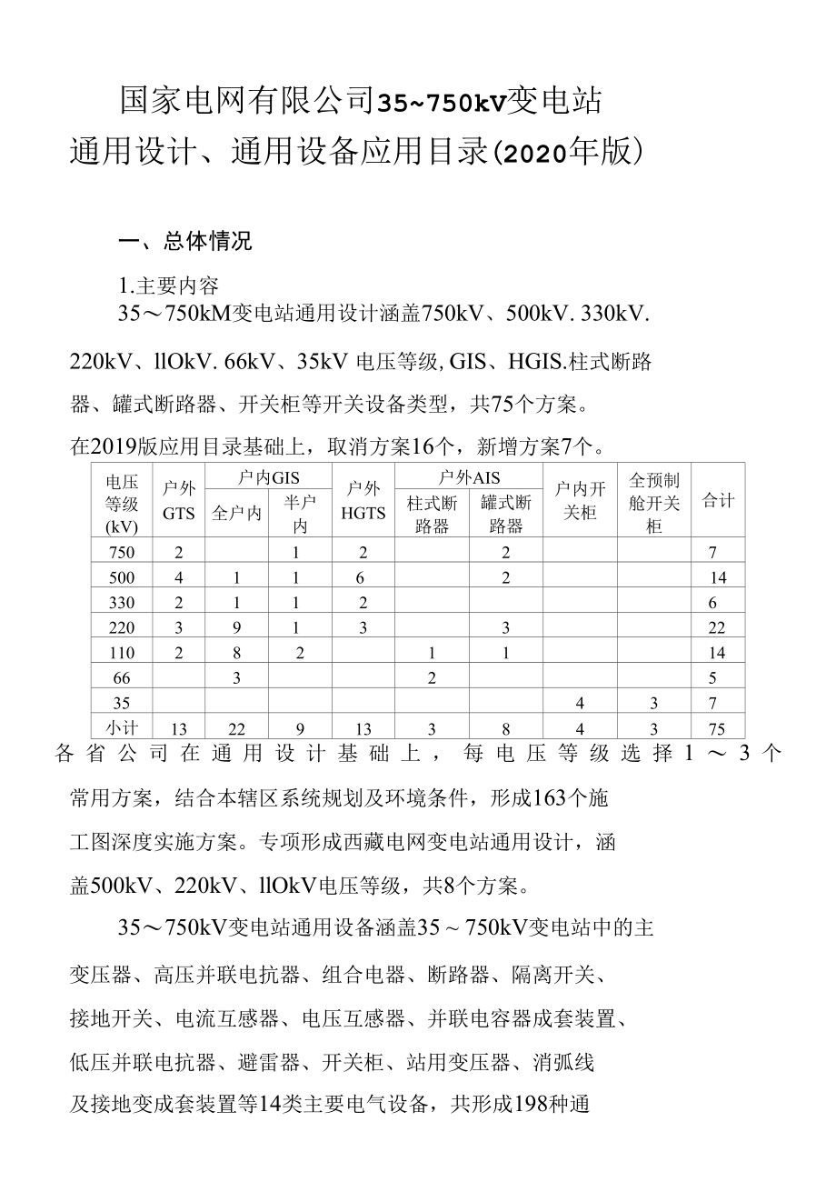 国家电网有限公司35-750kV变电站通用设计、通用设备应用目录（2020年版）.docx_第1页