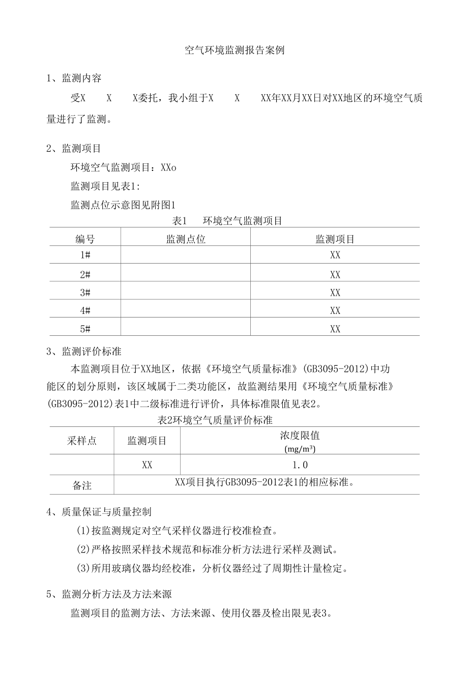 环境监测：空气监测报告案例.docx_第1页