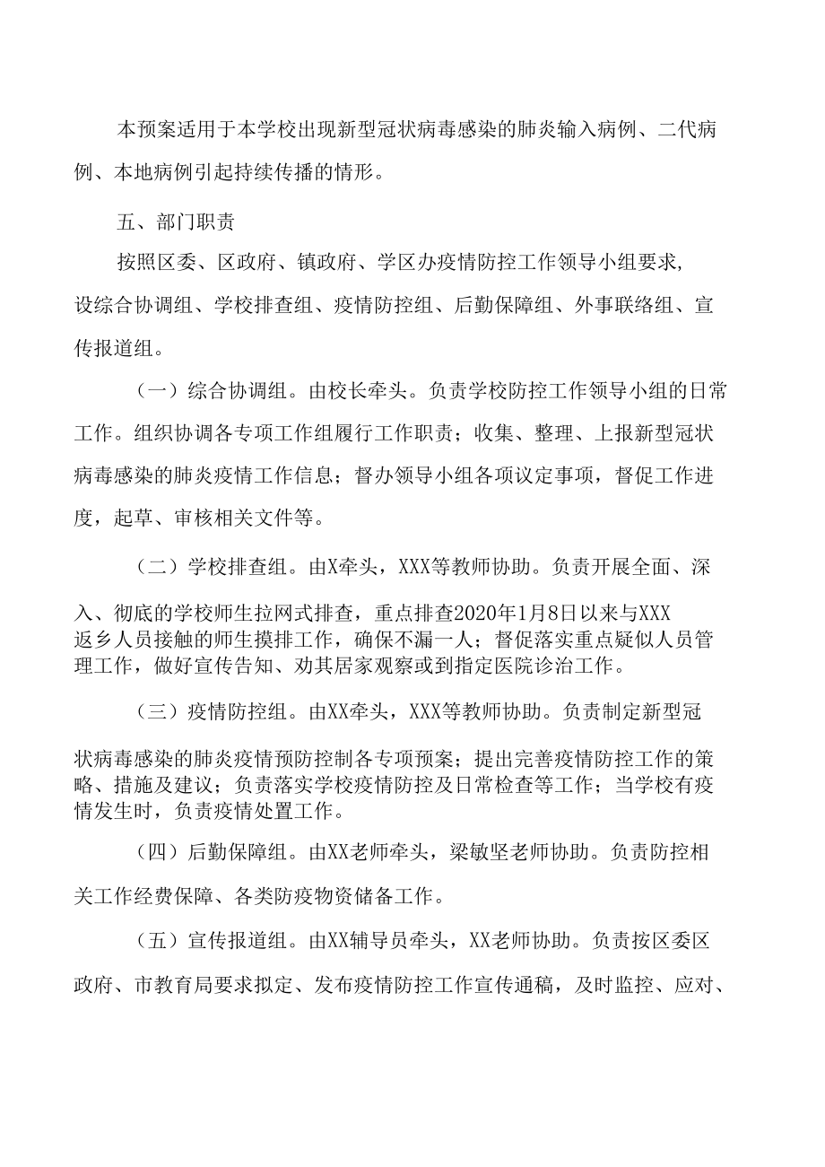 新型冠状病毒感染的肺炎疫情防控工作应急预案.docx_第2页