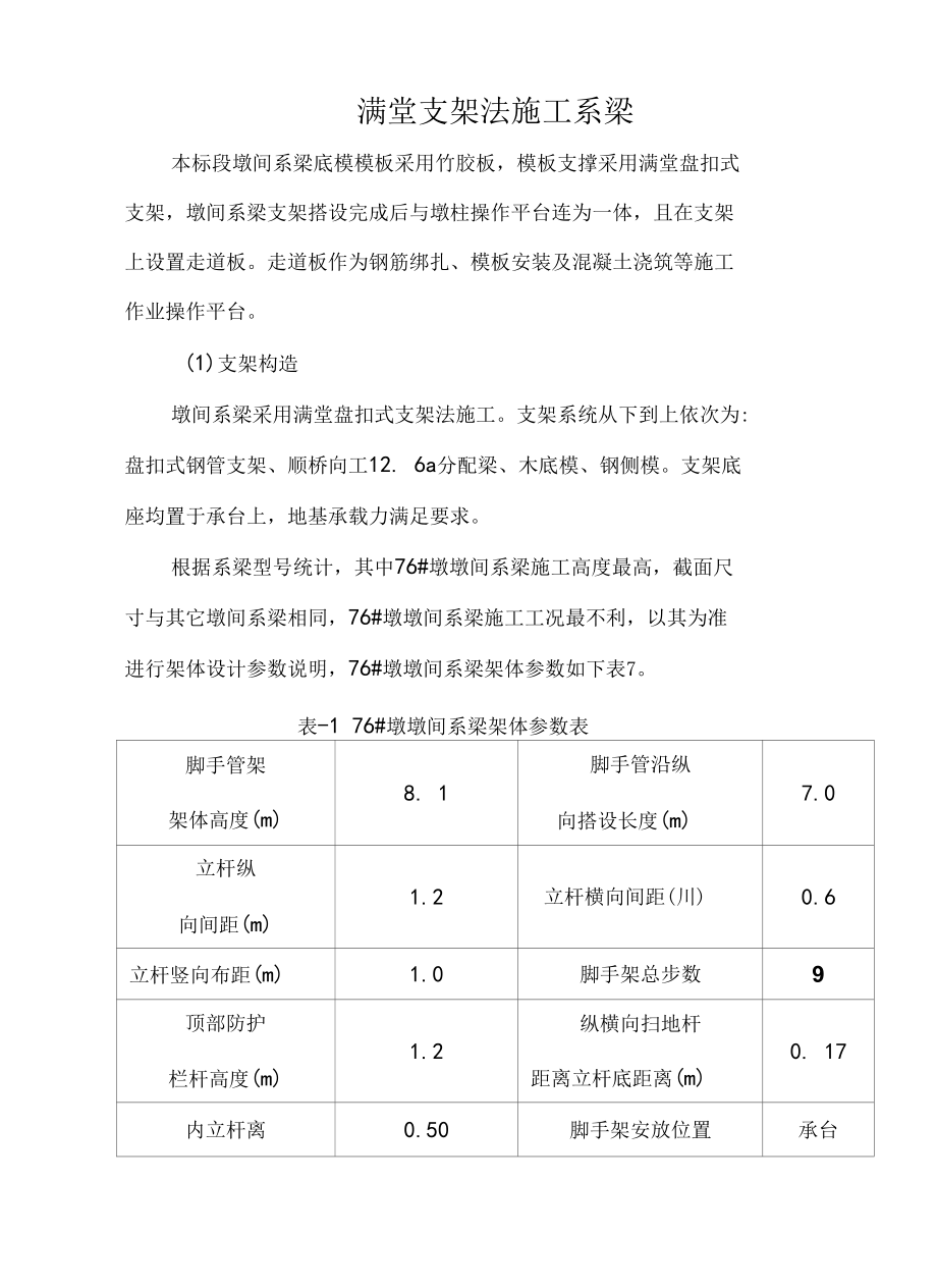 满堂支架法施工系梁.docx_第1页