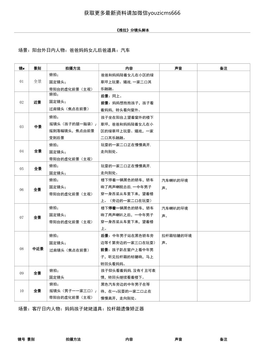 短片《推拉》分镜头脚本.docx_第1页