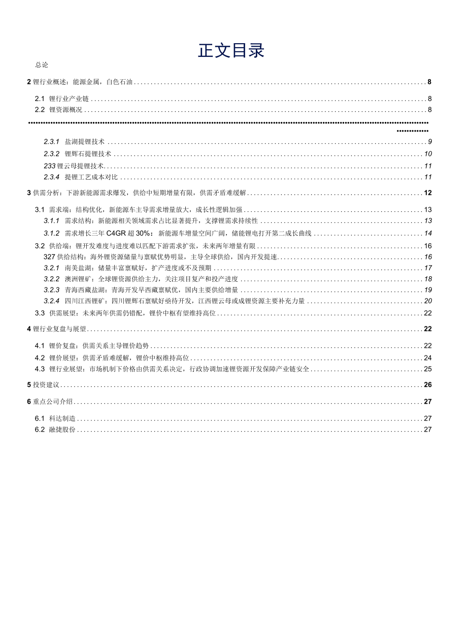 2022 锂行业深度报告之锂复盘展望与全球供需梳理：供需支撑高锂价利润上移资源为王加速开发.docx_第1页