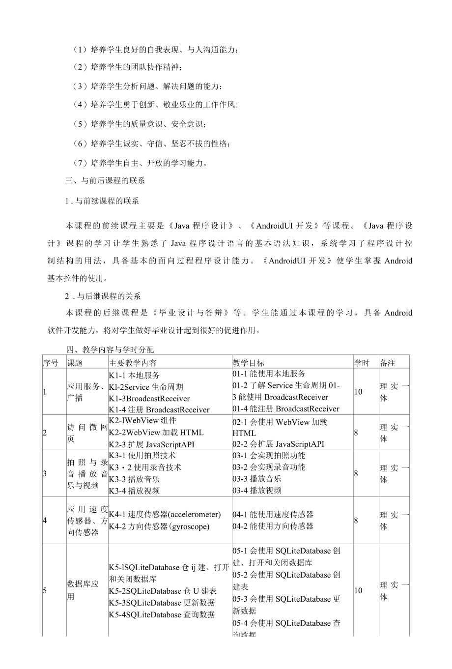 《Android综合应用开发》课程标准.docx_第2页