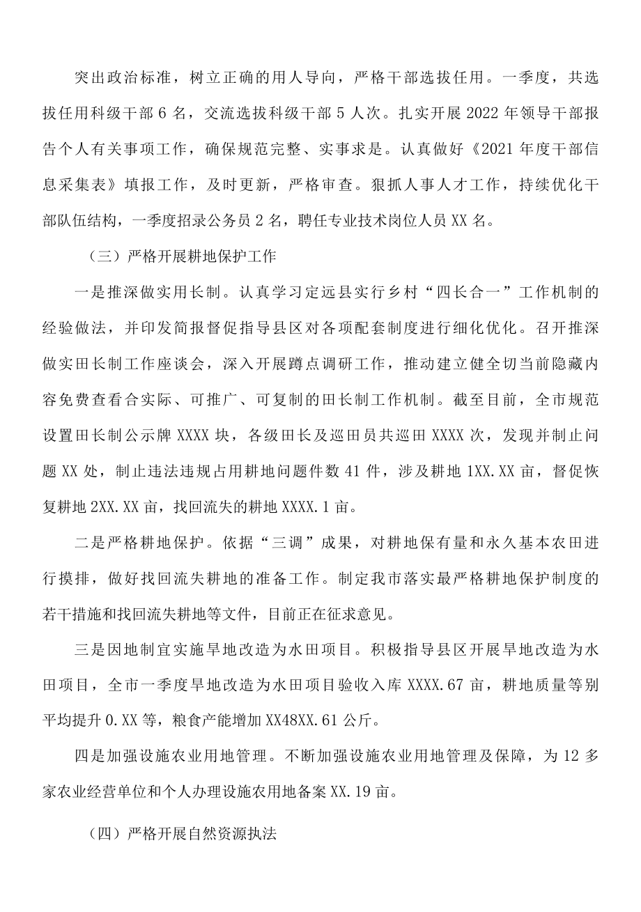 2022年XX市自然资源局一季度工作总结及二季度工作谋划.docx_第2页