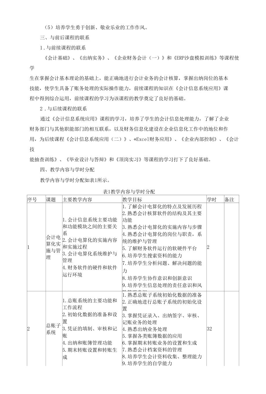 《会计信息系统应用》课程标准.docx_第2页