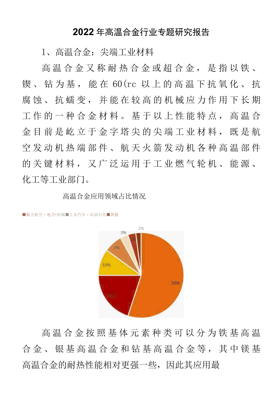 2022年高温合金行业专题研究报告.docx_第1页