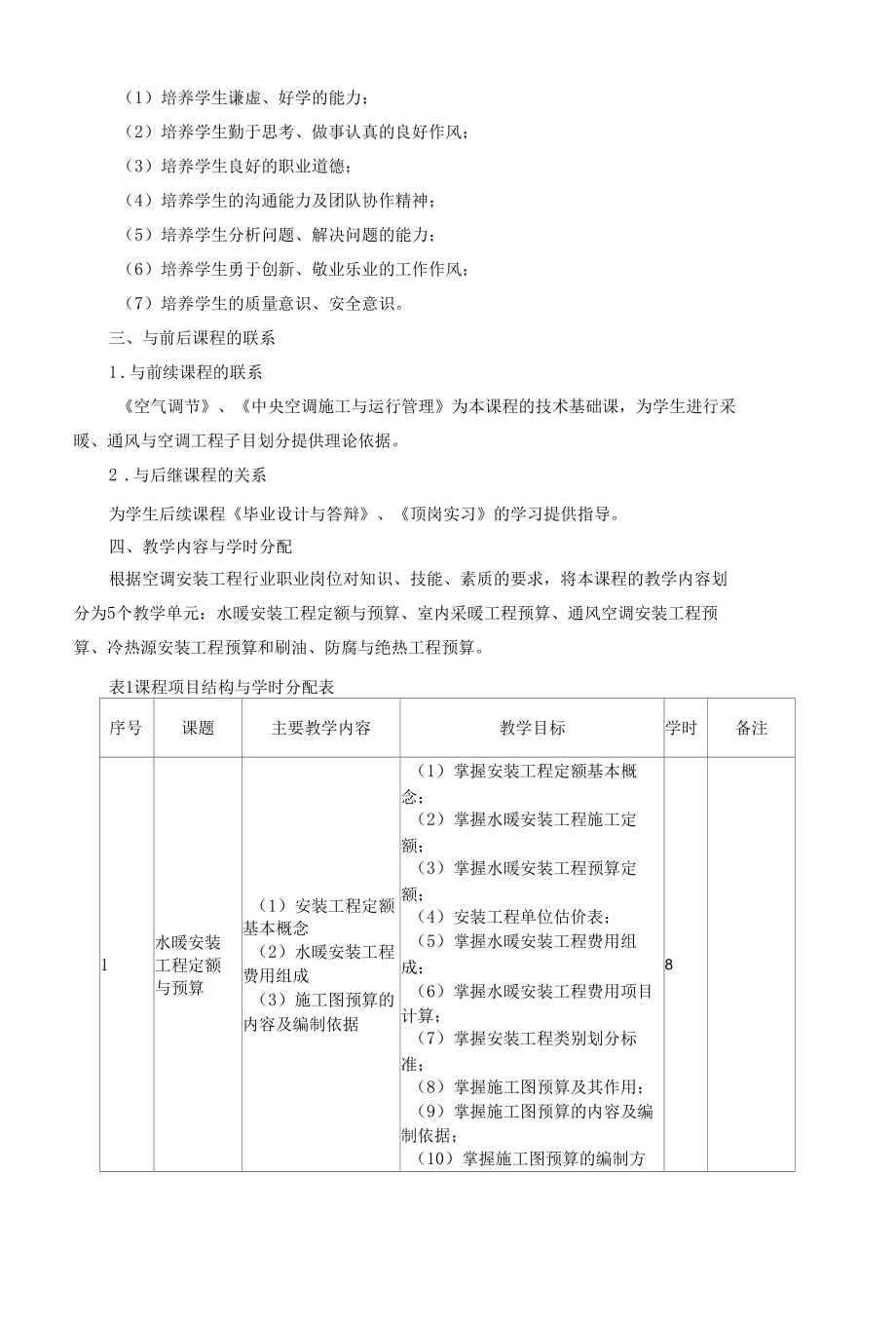 《空调安装工程预决算》课程标准.docx_第2页