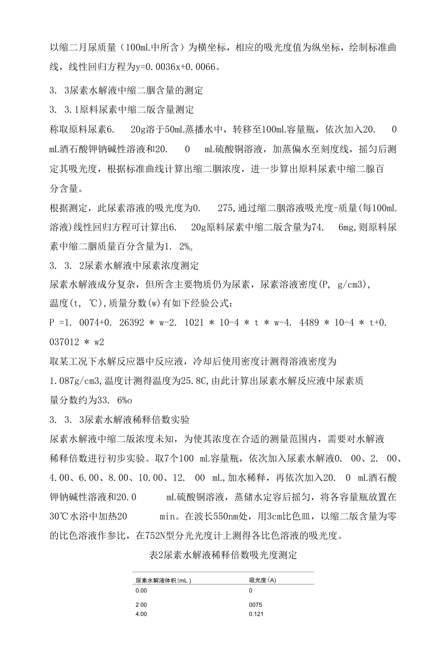 尿素水解制氨反应液中缩二脲含量测定.docx_第3页