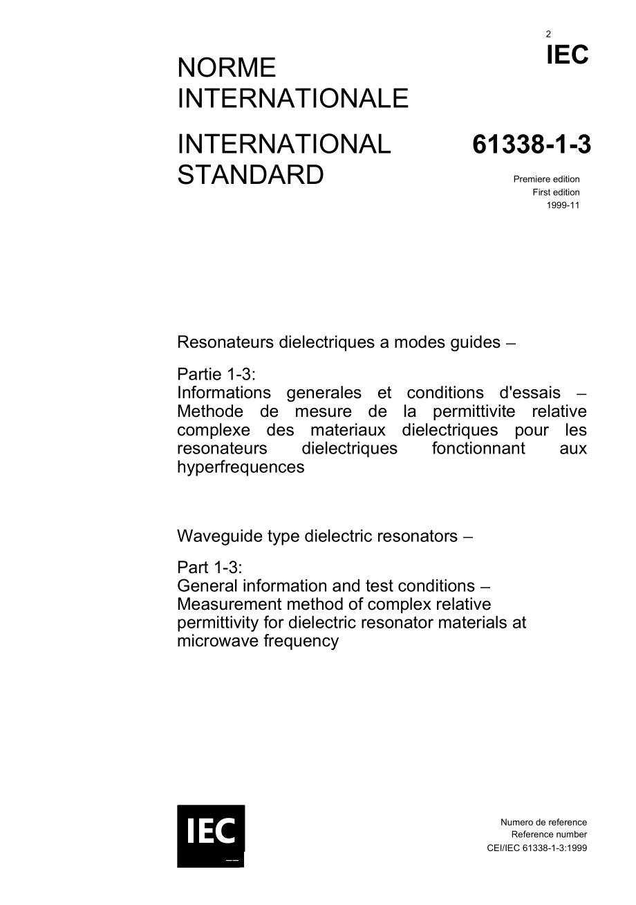 （正版）IEC 61338-1-3-1999.docx_第1页