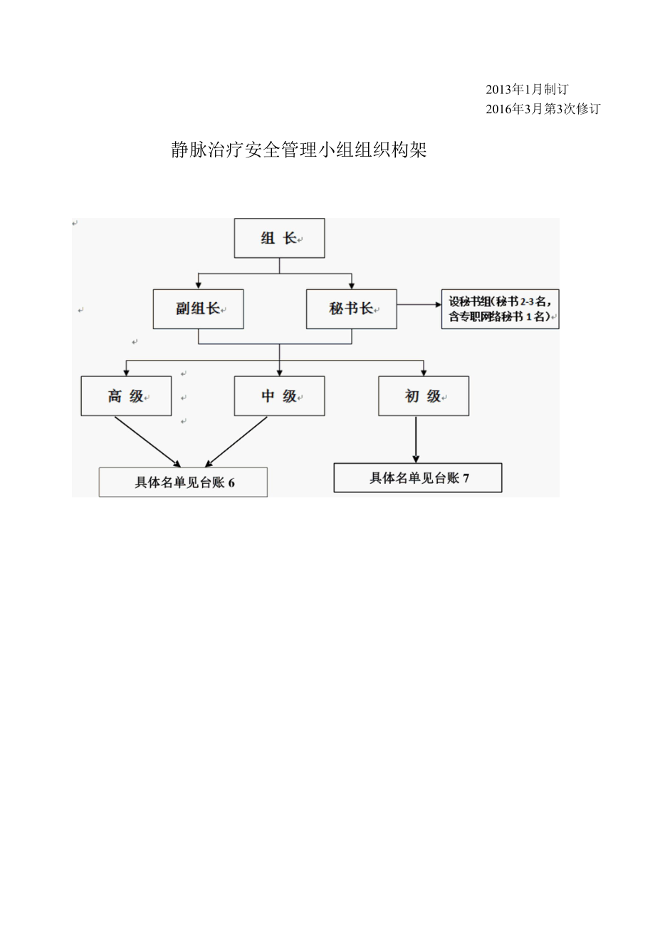 静脉治疗小组组织架构.docx_第1页