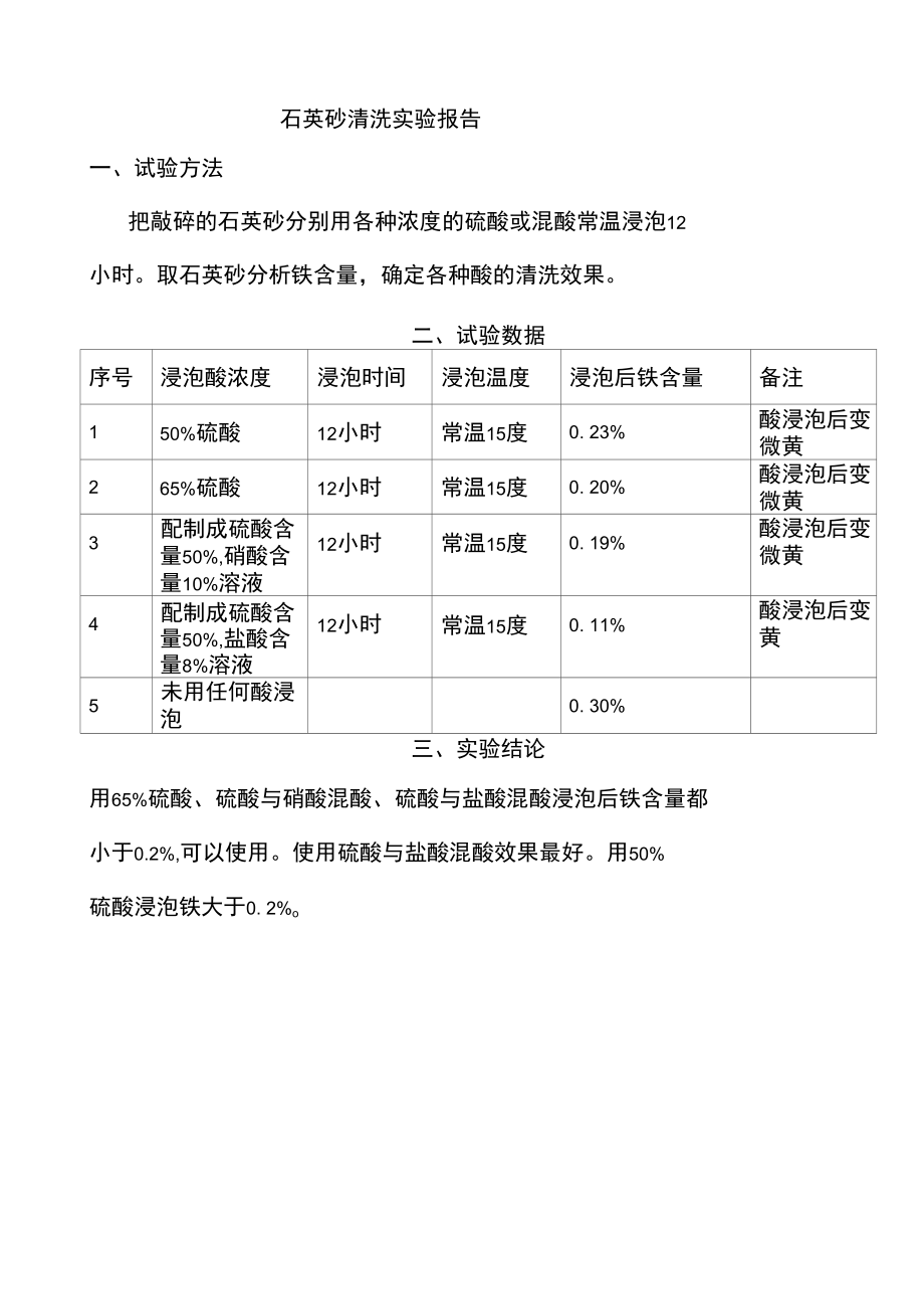 石英砂清洗实验报告.docx_第1页