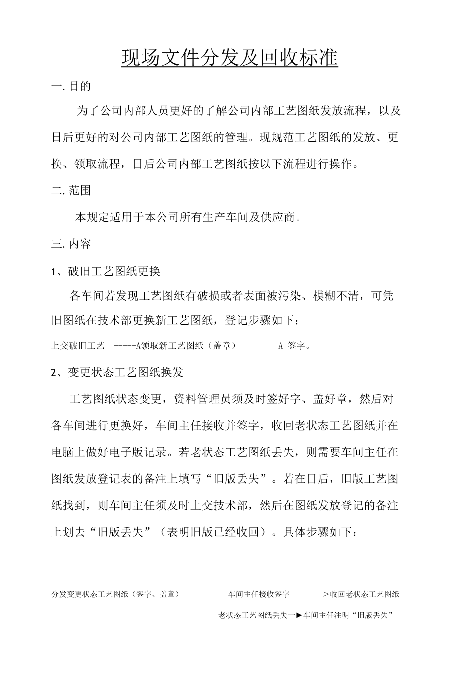 现场文件分发及回收标准.docx_第1页