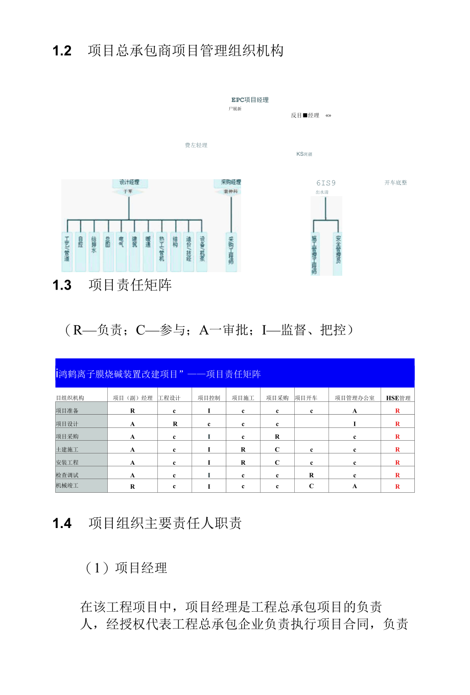 氯碱系统节能减排技改项目EPC总承包工程项目组织机构管理方案.docx_第2页