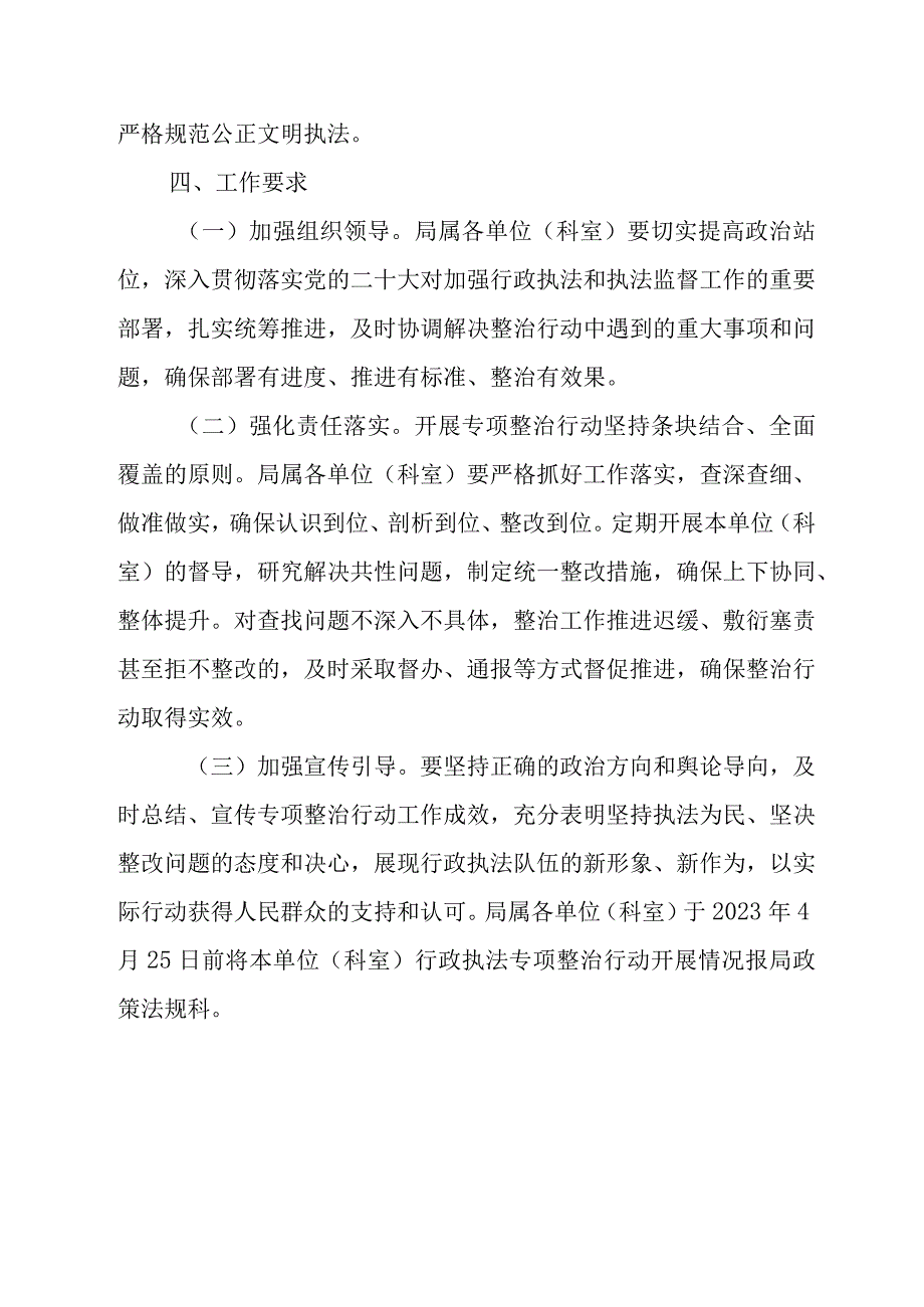 XX市城市管理局行政执法突出问题专项整治行动方案.docx_第3页