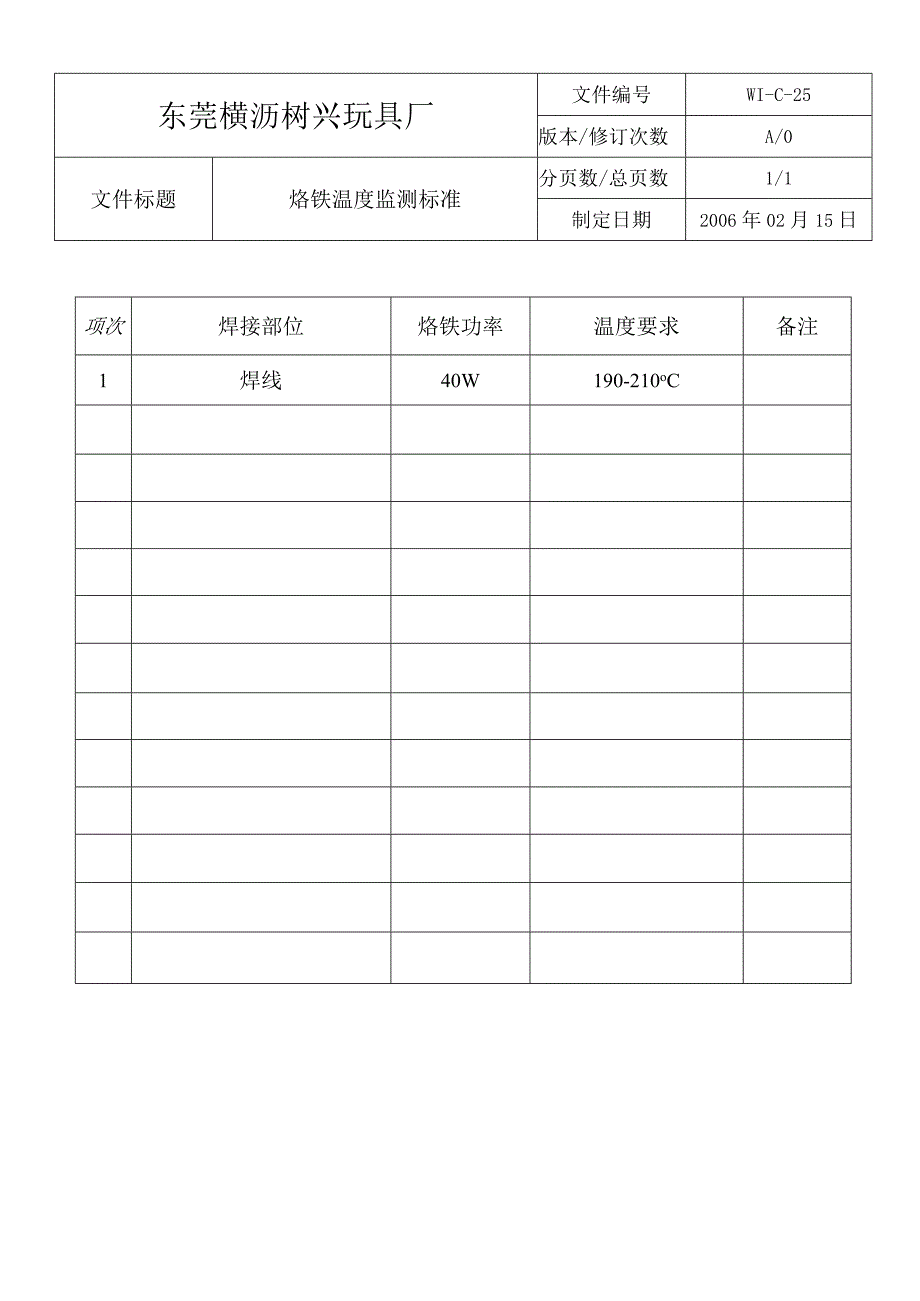 WIC25烙鐵溫度監測標準.docx_第1页