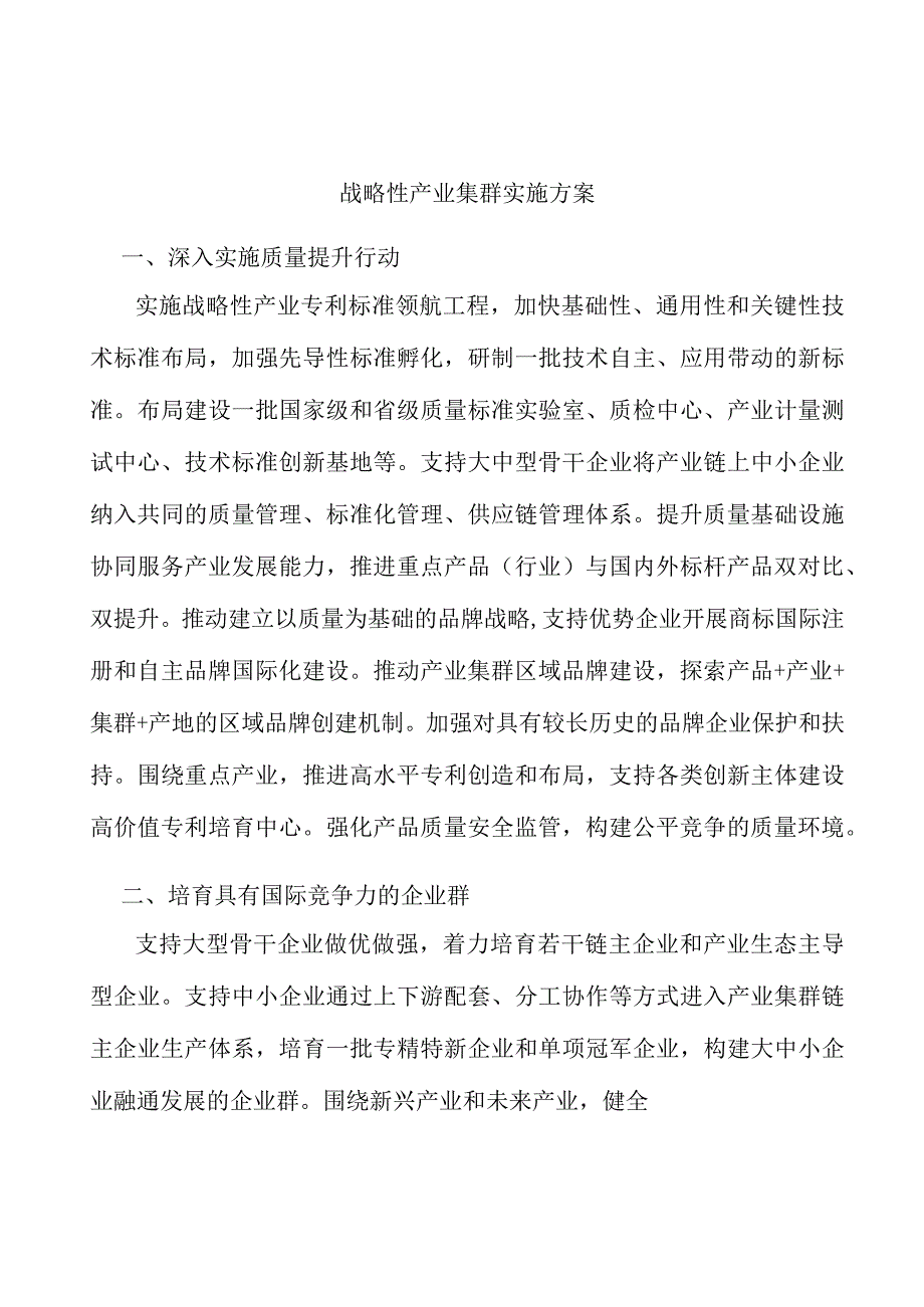 战略性产业集群实施方案.docx_第1页