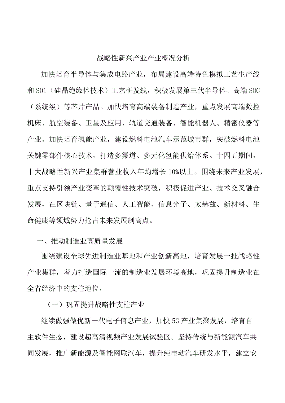 战略性新兴产业产业概况分析.docx_第1页