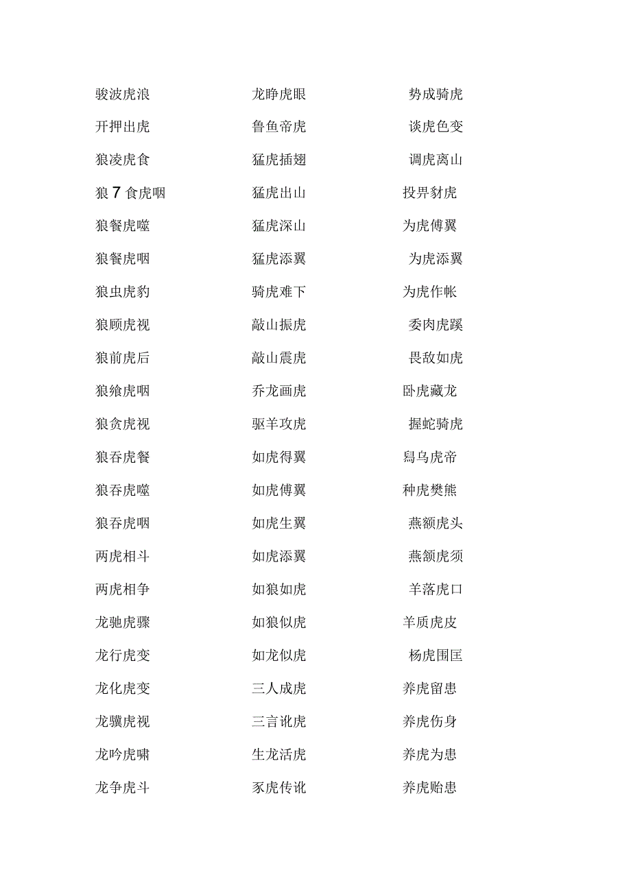 带虎字的四字成语.docx_第2页