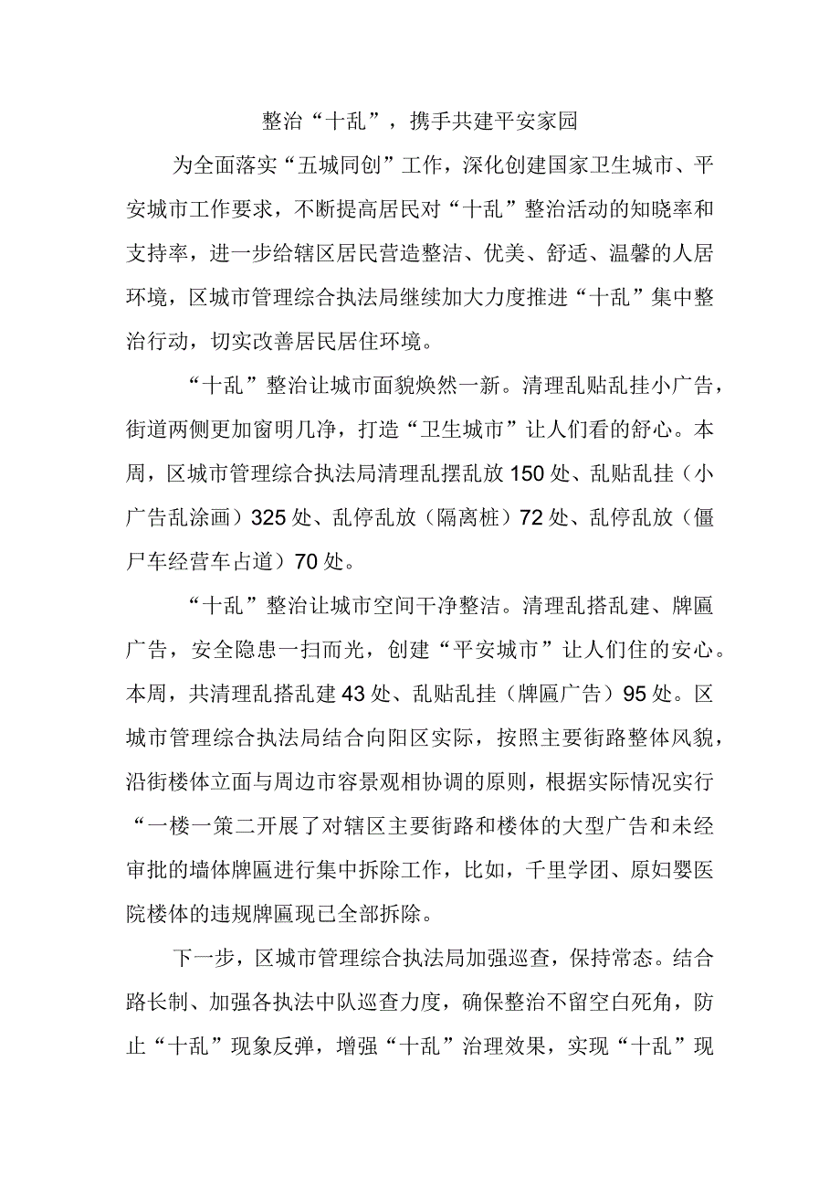 整治十乱携手共建平安家园.docx_第1页