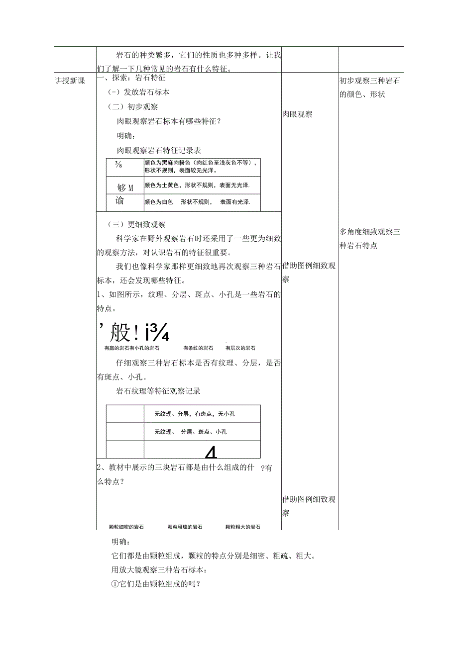 新教科版四年级科学下册32认识几种常见的岩石教案.docx_第2页