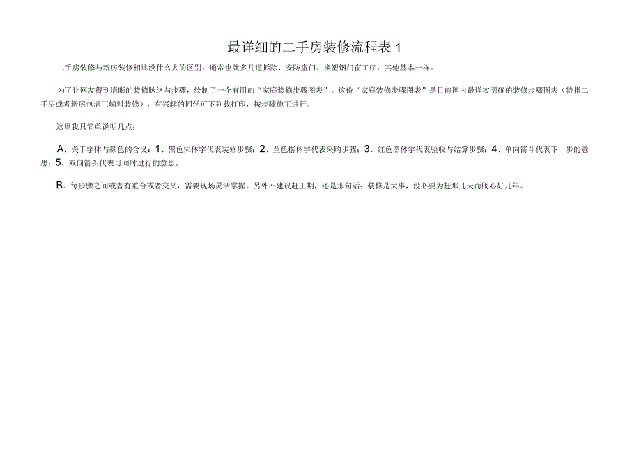 最详细的二手房装修流程表1.docx_第1页