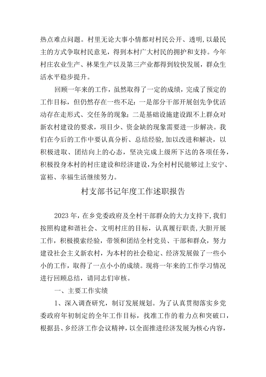 村支部书记年度工作述职报告.docx_第2页