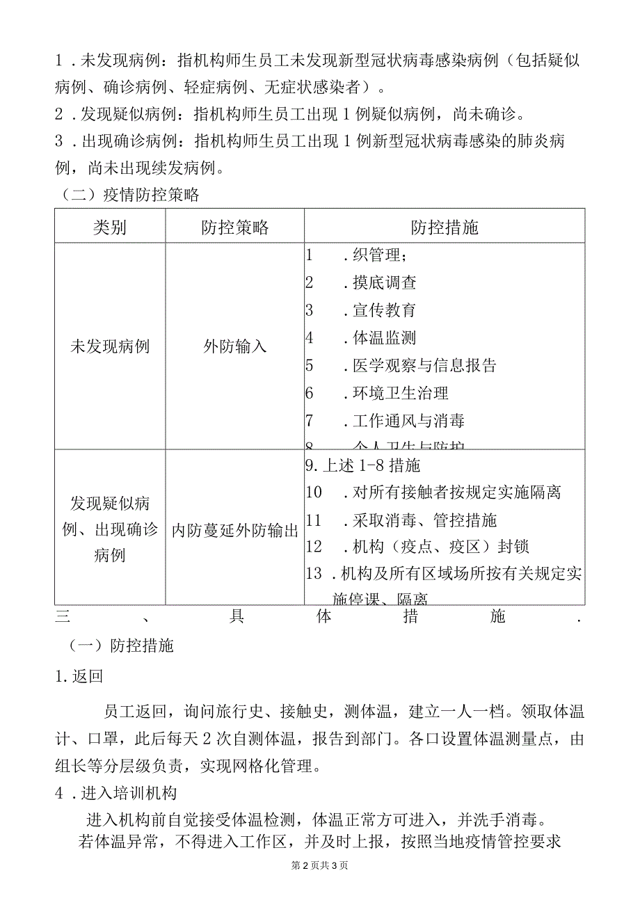 疫情防控应急预案.docx_第2页