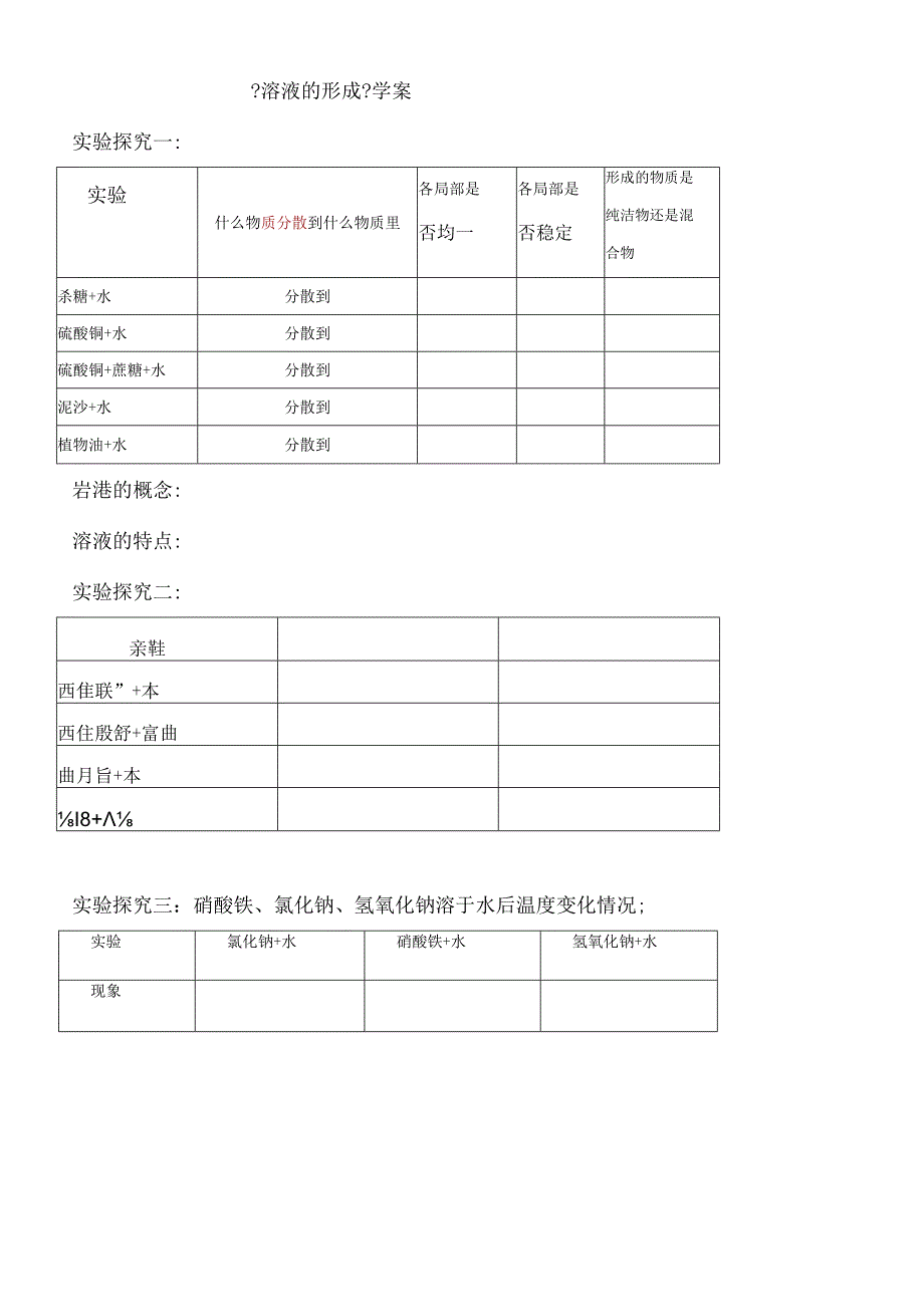 溶液的形成学案.docx_第1页