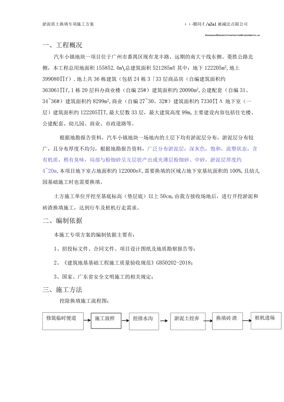 淤泥质土换填施工专项方案.docx_第1页