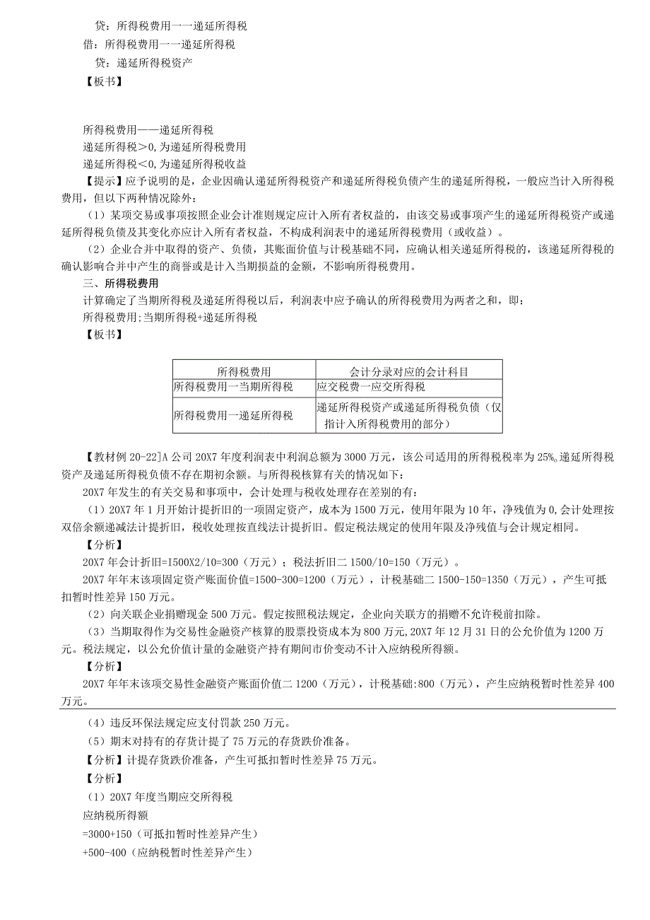 第A129讲_所得税费用的确认和计量所得税的列报.docx_第3页