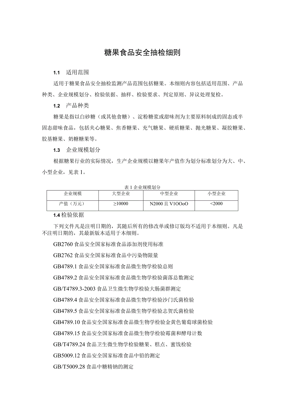 糖果食品安全抽检细则.docx_第1页