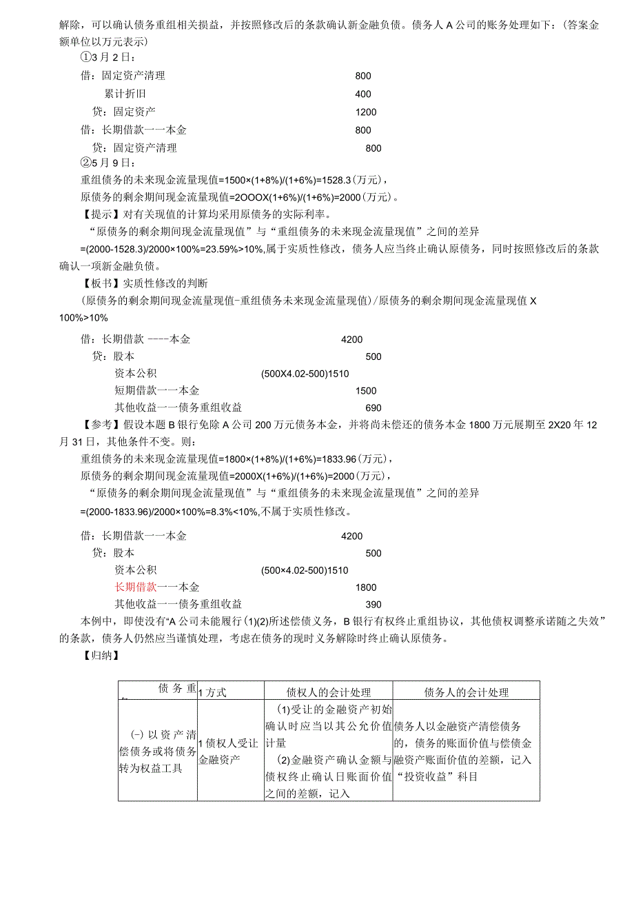 第A122讲_债务人的会计处理2债务重组的相关披露.docx_第3页