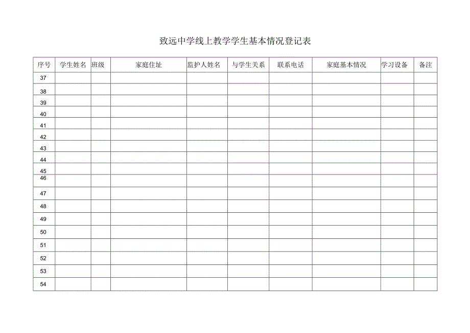 致远中学线上教学学生基本情况登记表.docx_第3页