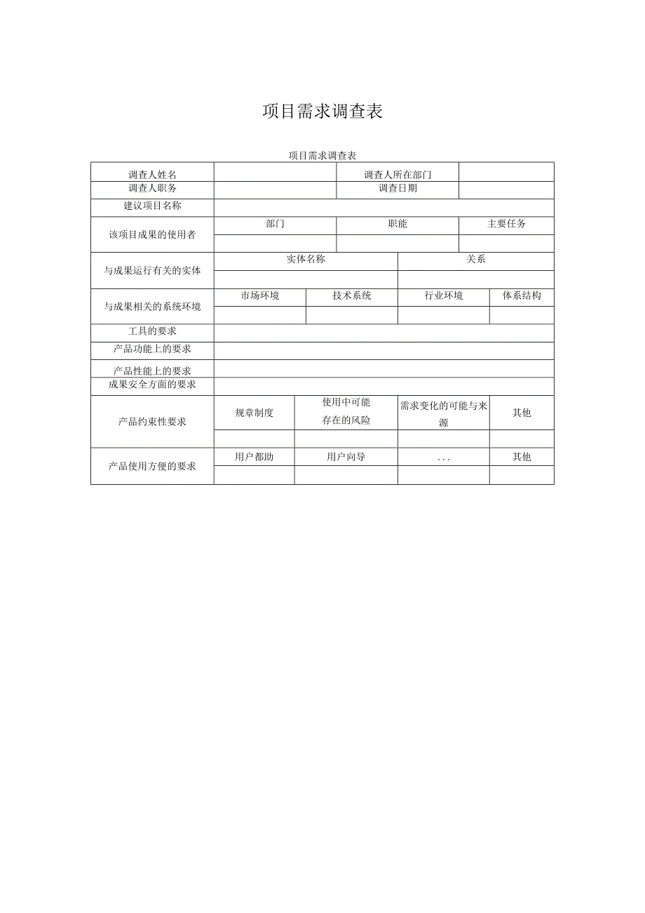 项目需求调查表.docx_第1页