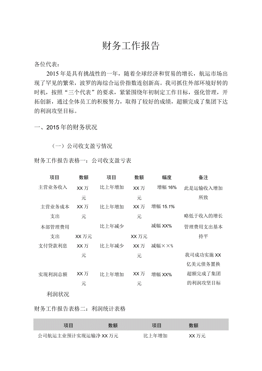 财务工作报告.docx_第1页