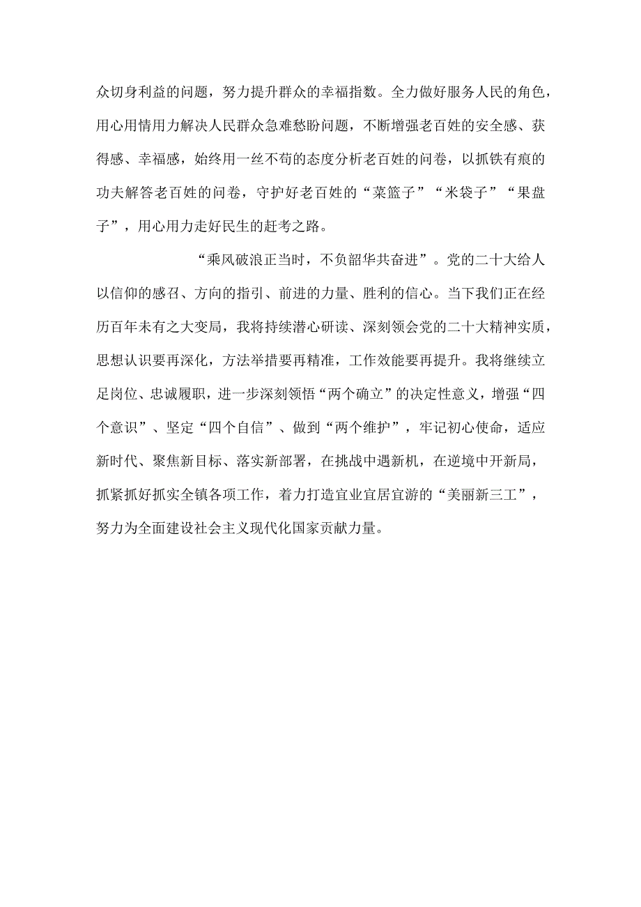 镇长学习宣传贯彻党的二十大精神心得体会研讨材料.docx_第3页